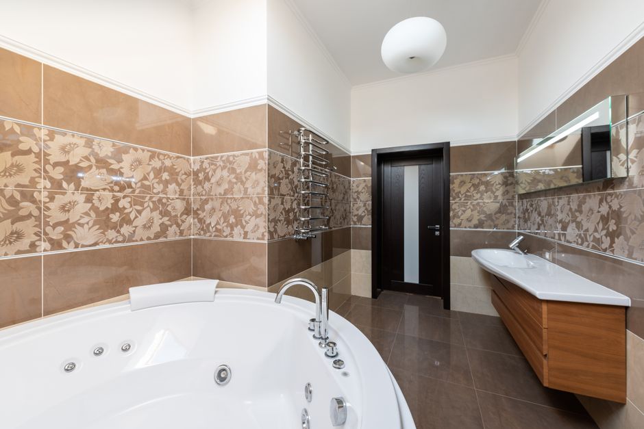 Luxury modern bathroom interior